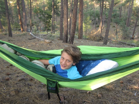 kid in hammock