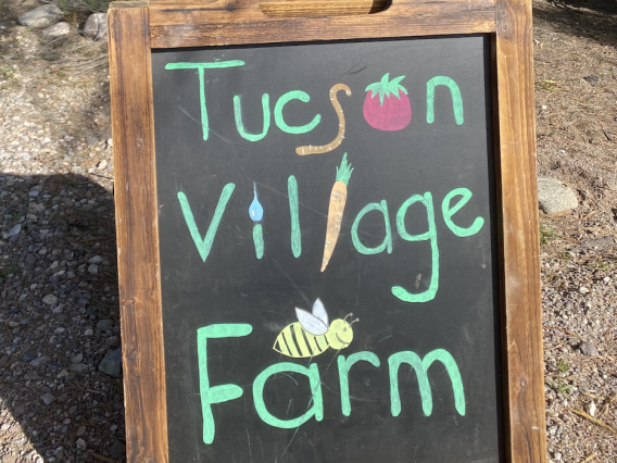 Tucson Village Farm sign