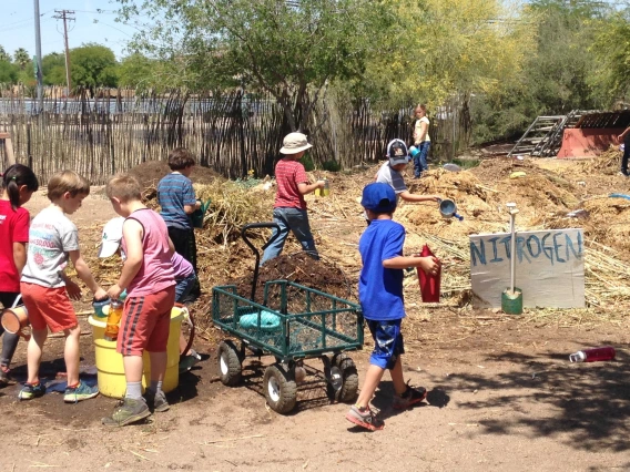 Kids farming