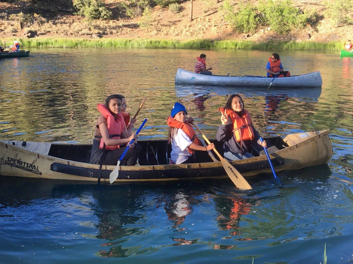 Kids on river