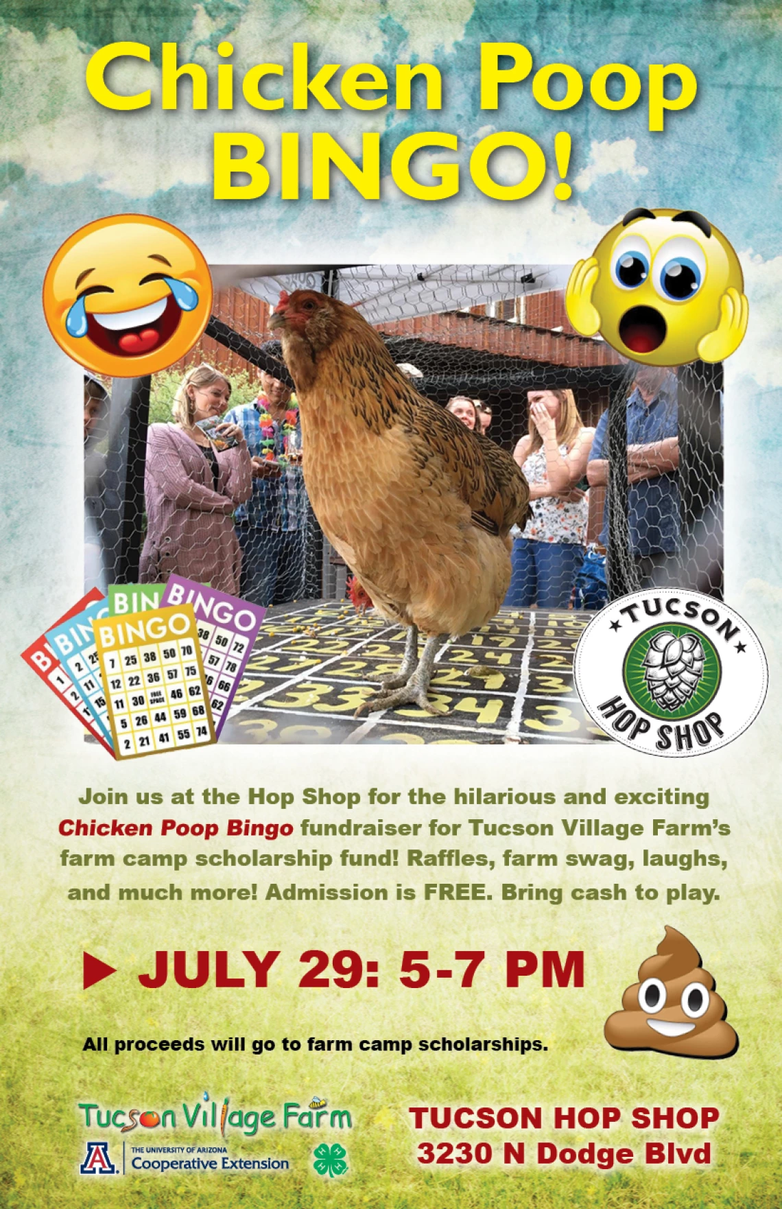 Chicken Poop Bingo Flyer