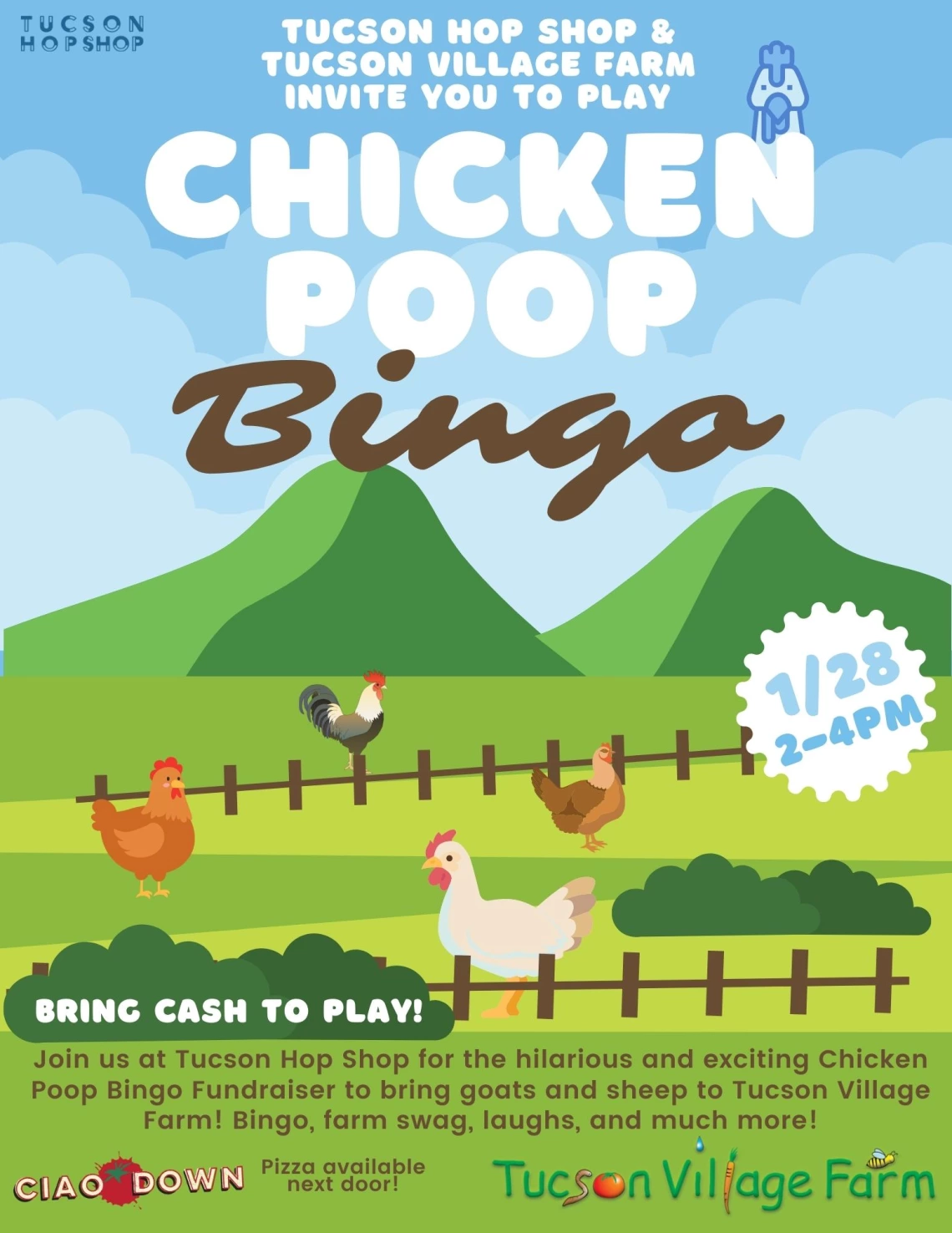 Chicken Poop Bingo